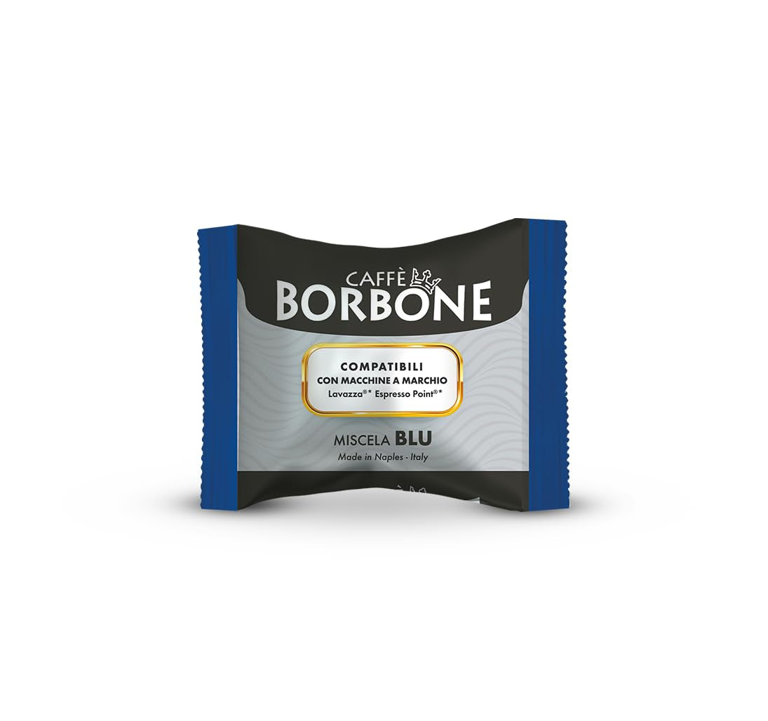 Caffè Borbone Blue Kaffeemischung - 100 Kapseln - Compatible con Kaffeemaschinen der Marke Lavazza®* Espresso Point®*