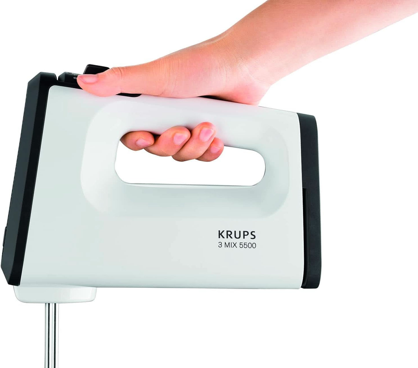 Batidora manual Krups 3 Mix GN5021, 500 W, 5 velocidades, posición Turbo Naty Shop