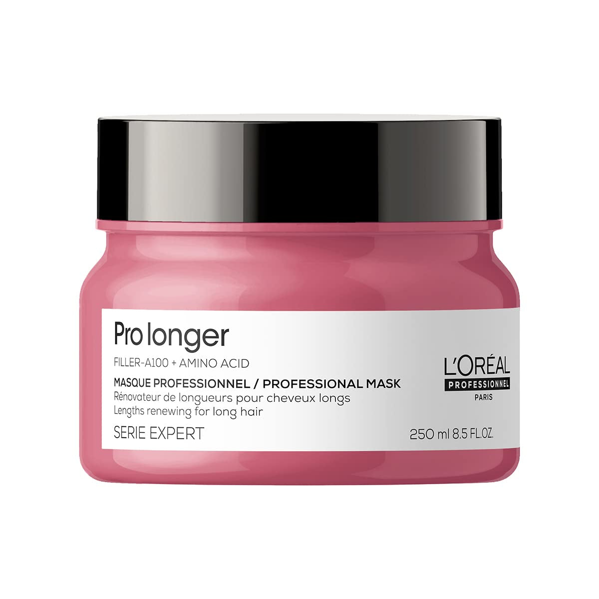 L'Oréal Professionnel Mascarilla fortalecedora para cabello largo y fino con relleno A-100 y aminoácidos, serie Expert, Pro Longer Mask Mascarilla capilar Naty Shop 240,97 g (paquete de 1)