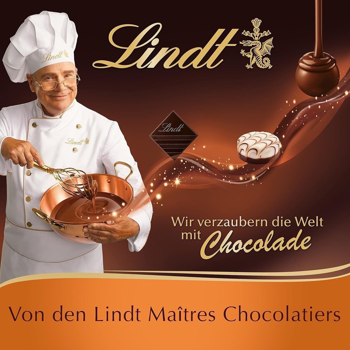 Lindt Schokolade - GLASUR Vollmilch | 10 X 200 G | Vollmilch Glasur Für Einen Feinen Überzug Bei Kuchen, Torten, Gebäck Oder Eis | VIDRIO | Volver | Schokoladengeschenk Esmaltes y Decoración Naty Shop