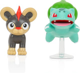 Pokémon PKW3583 - Pack de Figuras de Batalla - Leufeo & Bisasam, Figuras oficiales detalladas, 5 cm cada una Figuras de acción Naty Shop