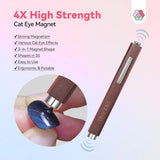 SAVILAND 4X Hochfester Cat Eye Magnet For Nagel: 3-en-1 Nagel Magnet Rund Lange Streifenperle N35 Imán ultra fuerte de neodimio para Nagellack Präzise 3S Formung Cat Eye Gel Nagellack Magnet Magnetstift