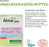 Almawin eco, detergente en polvo 2,8kg, 112 dosis, dosificable para diferentes cantidades de vajilla Naty Shop