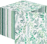 Talking Tables Servilletas desechables tipo mesa Servilletas de papel suave Hojas verdes Boda o uso diario Ecológico Compostable Reciclable Fabricado en la UE 2