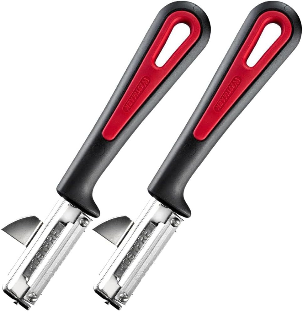 Westmark 29092270 sparschäler gallant, pp/tpe/edelstahl, schwarz / rojo, 16,5 x 3,7 x 2 cm pelador naty shop gallant set 2 piezas
