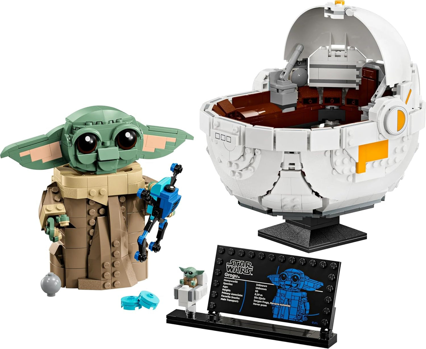 LEGO Star Wars 75403 Grogu en su Cuna Repulsora Mandaloriana - Minifigura coleccionable - Modelo para construir, jugar y exponer - Decoración del hogar - Regalo para niños y niñas mayores de 10 años Juegos de construcción Besuche den LEGO-Store