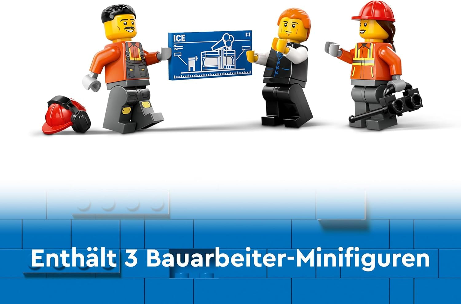 LEGO City Excavadora sobre orugas, excavadora de juguete para niños a partir de 8 años, juguete de construcción con modelo de excavadora, camión para construir con accesorios y 3 minifiguras 60420 Juegos de construcción Besuche den LEGO-Store