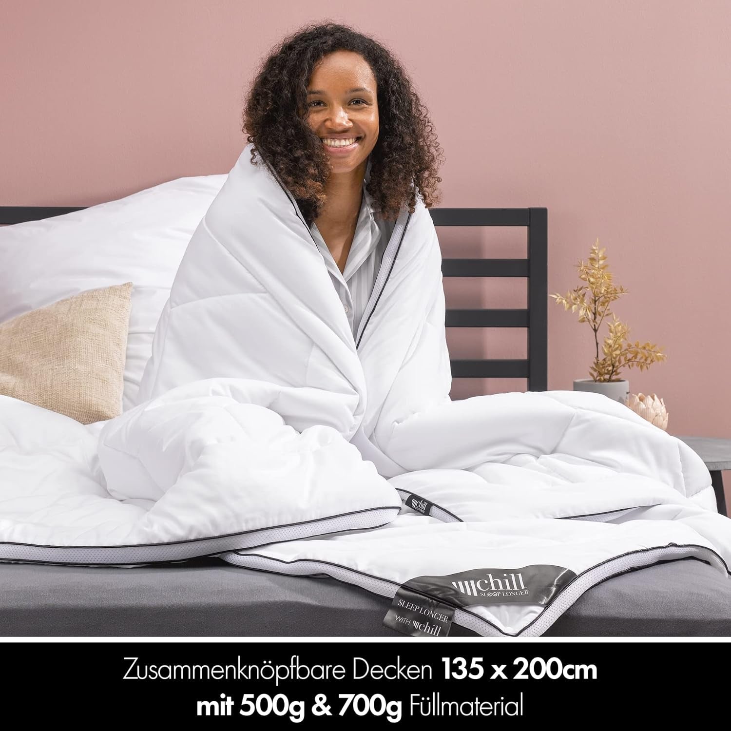Edredón 4 Estaciones 135X200- Edredón 2 en 1 Para Todas Las Estaciones 135X200 - Edredón Transpirable, Lavable y Vegano - Edredón Dúo con Banda Confort para Dormir - Relleno 500G y 700G Edredones y Edredones Naty Shop