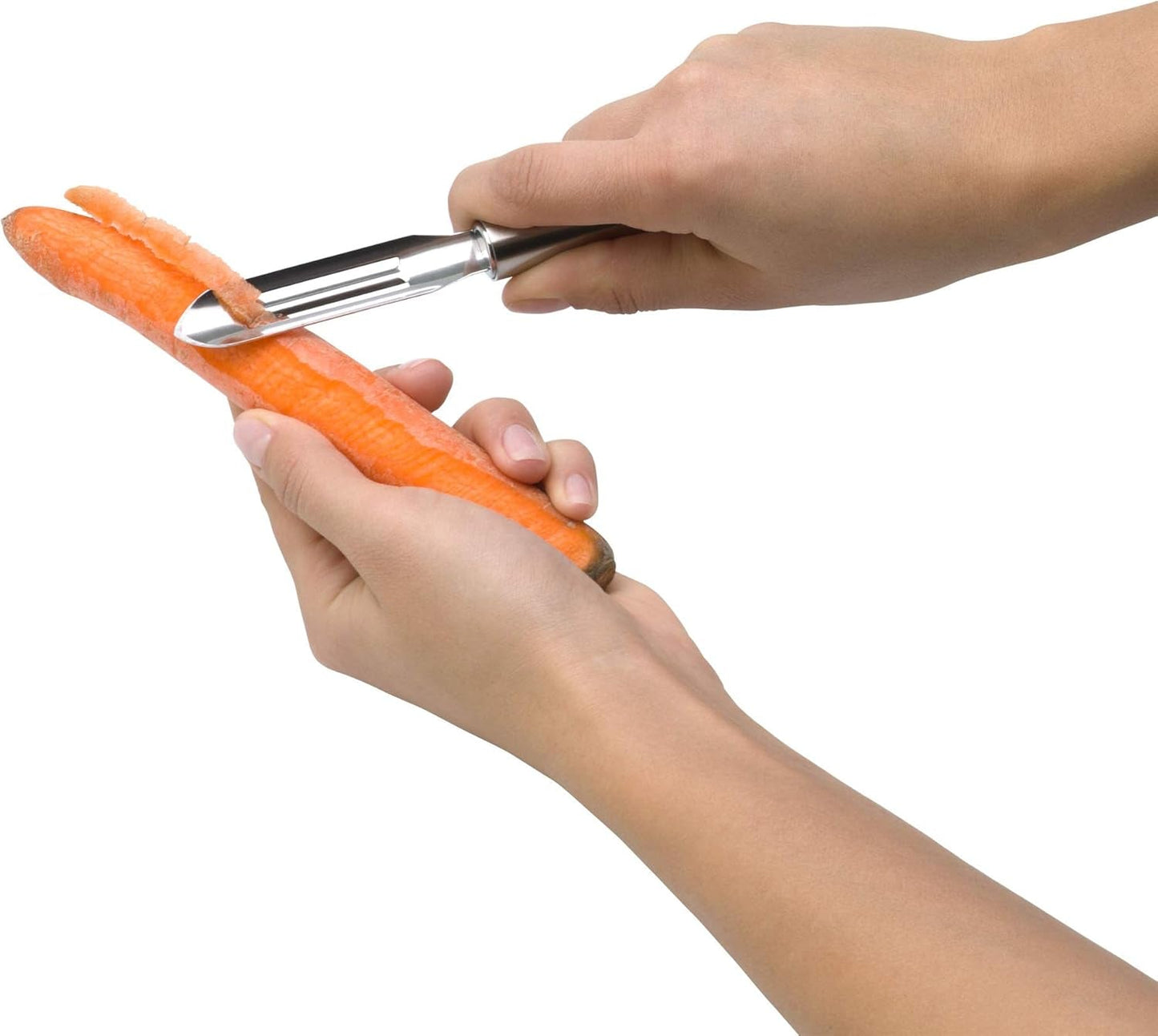 Pelador WMF Profi plus 19 cm, pelador de verduras, acero inoxidable Cromargan Peeler Naty Shop