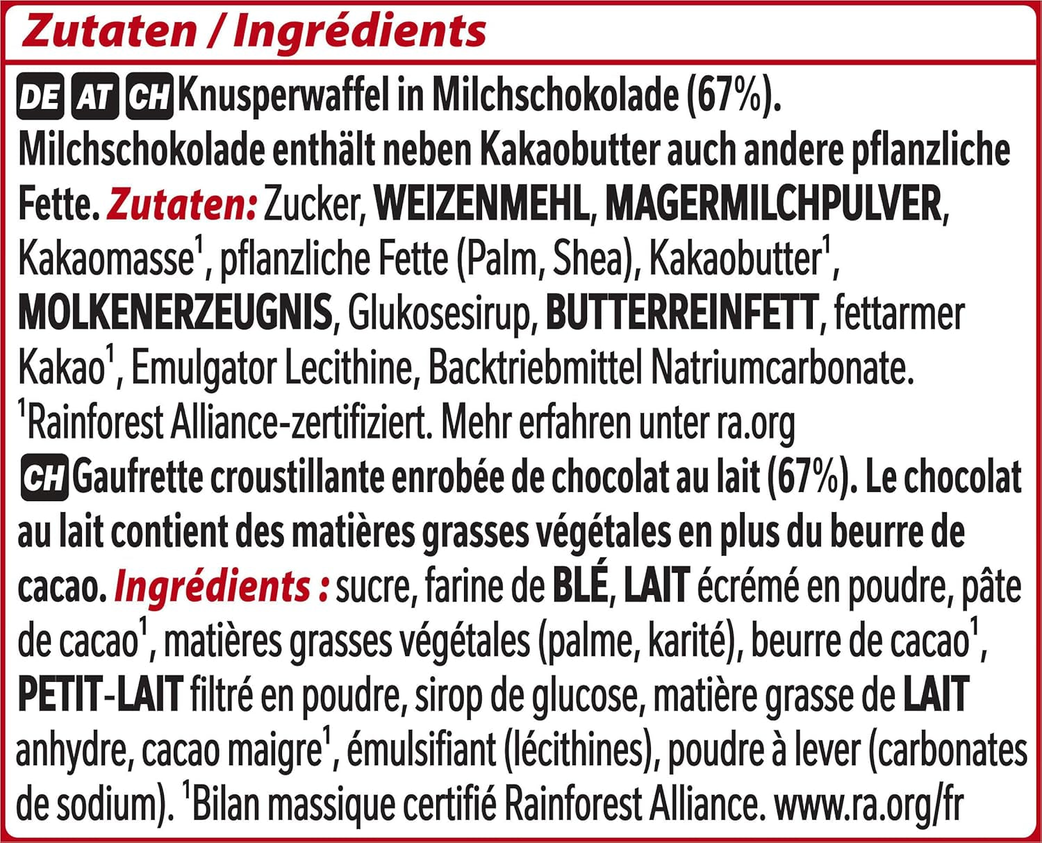 Barras de chocolate Nestlé KitKat Classic Barras de oblea crujientes de chocolate con leche, paquete de 24 (24 x 41,5 g)