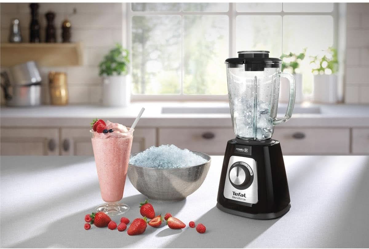 Tefal BL435831 BL4358 Batidora con base, Vidrio, 1,75 Litros, Schwarz Kitchen Naty Shop