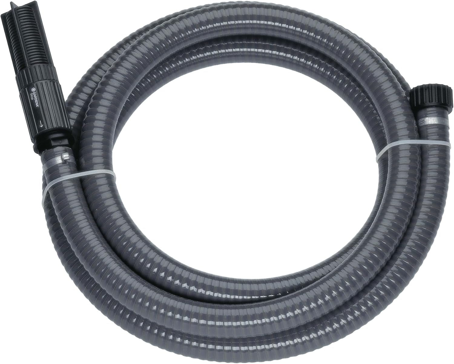 Gardena 4100 Set de Bomba de Jardín Silenciosa: Bomba de Riego Muy Silenciosa e Innovadora con Conexión de Aspiración de 3,5m y Manguera Clásica de 20m, Caudal 4100L/h, Motor 550W, Impermeable, Económica (9051-20)