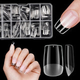 Uñas postizas cortas bailarina 120 Uds pegamento en 12 tamaños uñas artificiales cortas Gel suave cobertura completa puntas de uñas para uñas de Gel cortas S