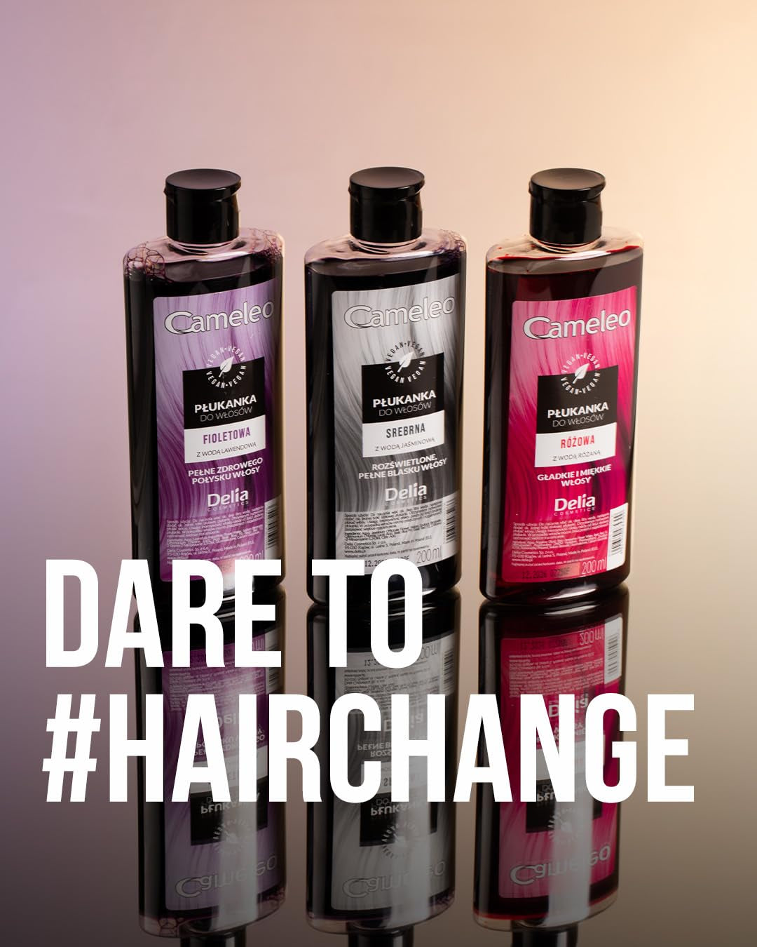 Cameleo - Tónico para el cabello rosa agua de rosas sin tinte amarillo Color de cabello semipermanente - Para cabello rubio y gris - Color y cuidado - Sin parabenos | 200 ml tinte para el cabello Naty Shop