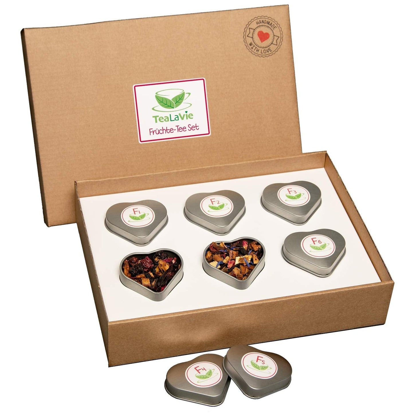 Tealavie Juego de regalo de 6 tés de frutas (60 g) Juego de muestra Caja de regalo Ideas de regalos de agradecimiento para mujeres colegas Día de la madre 2024