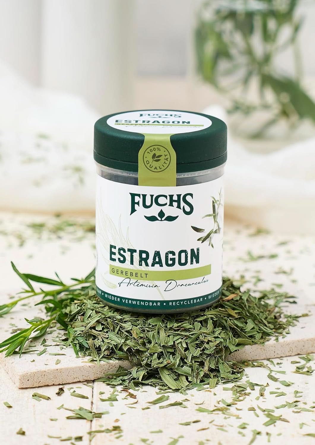 Fuchs, estragón, hierbas francesas para afinar ensaladas o salsa holandesa, 10 gramos Condimente Naty Shop