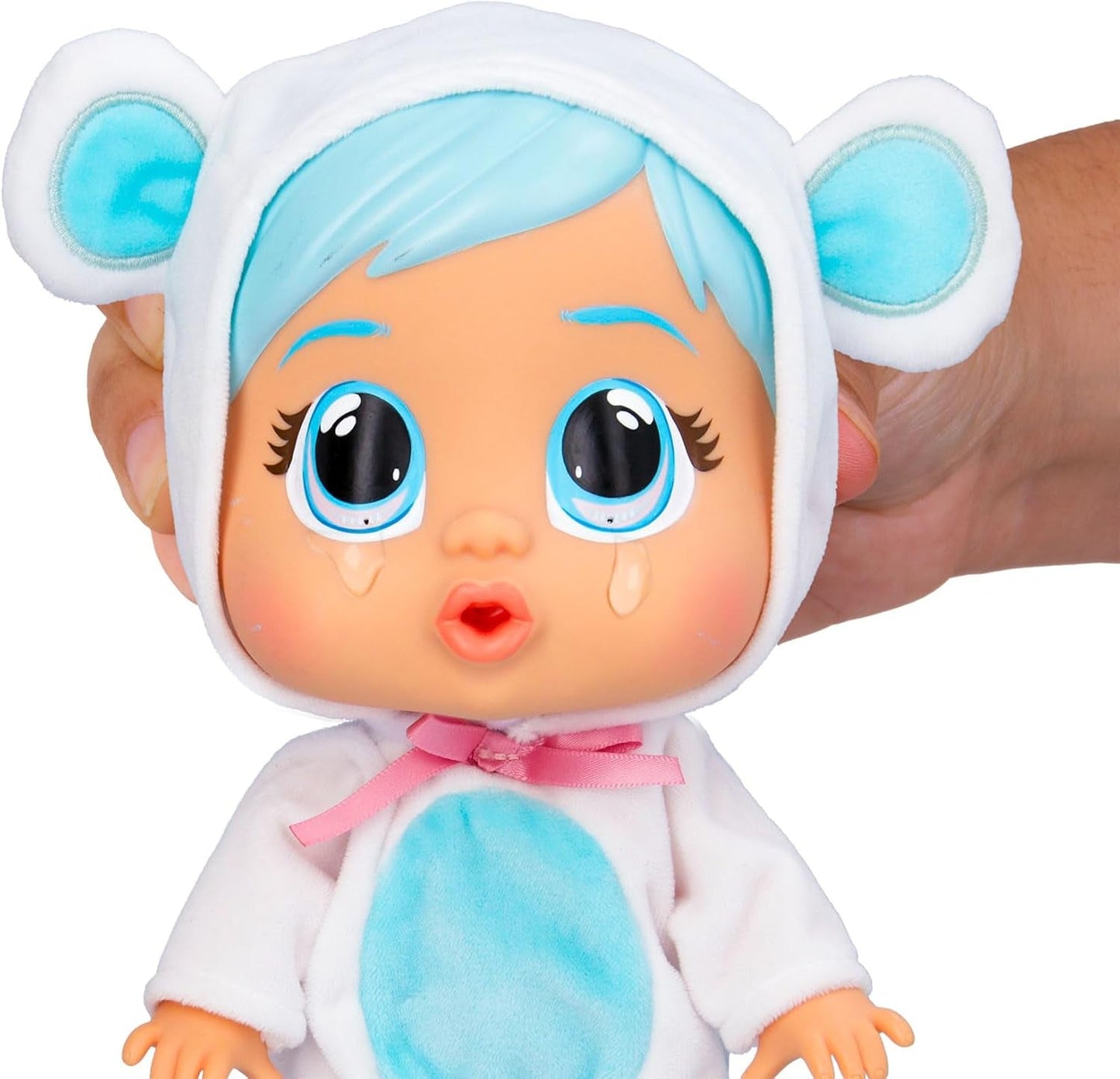 Cry Babies Loving Care Kristal Doll, Kristal Loving Care Baby Doll con 3 accesorios para jugar al doctor, cuidados de enfermería, llorar con lágrimas reales, juguete para bebé de 18 meses