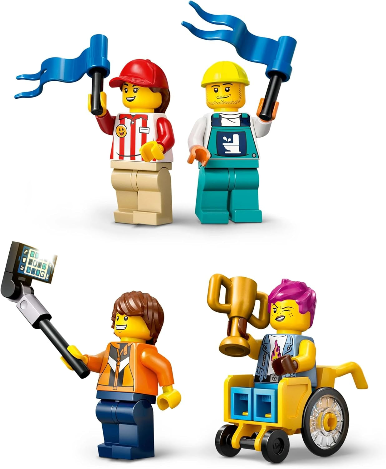 LEGO City No Limits: Carrera de Jaboneras con Rampa - Juguete de construcción para niños y niñas a partir de 6 años - Set con 2 cajas de jabón y 4 minifiguras de Racer - Idea de regalo para niños 60460 Juegos de construcción Besuche den LEGO-Store