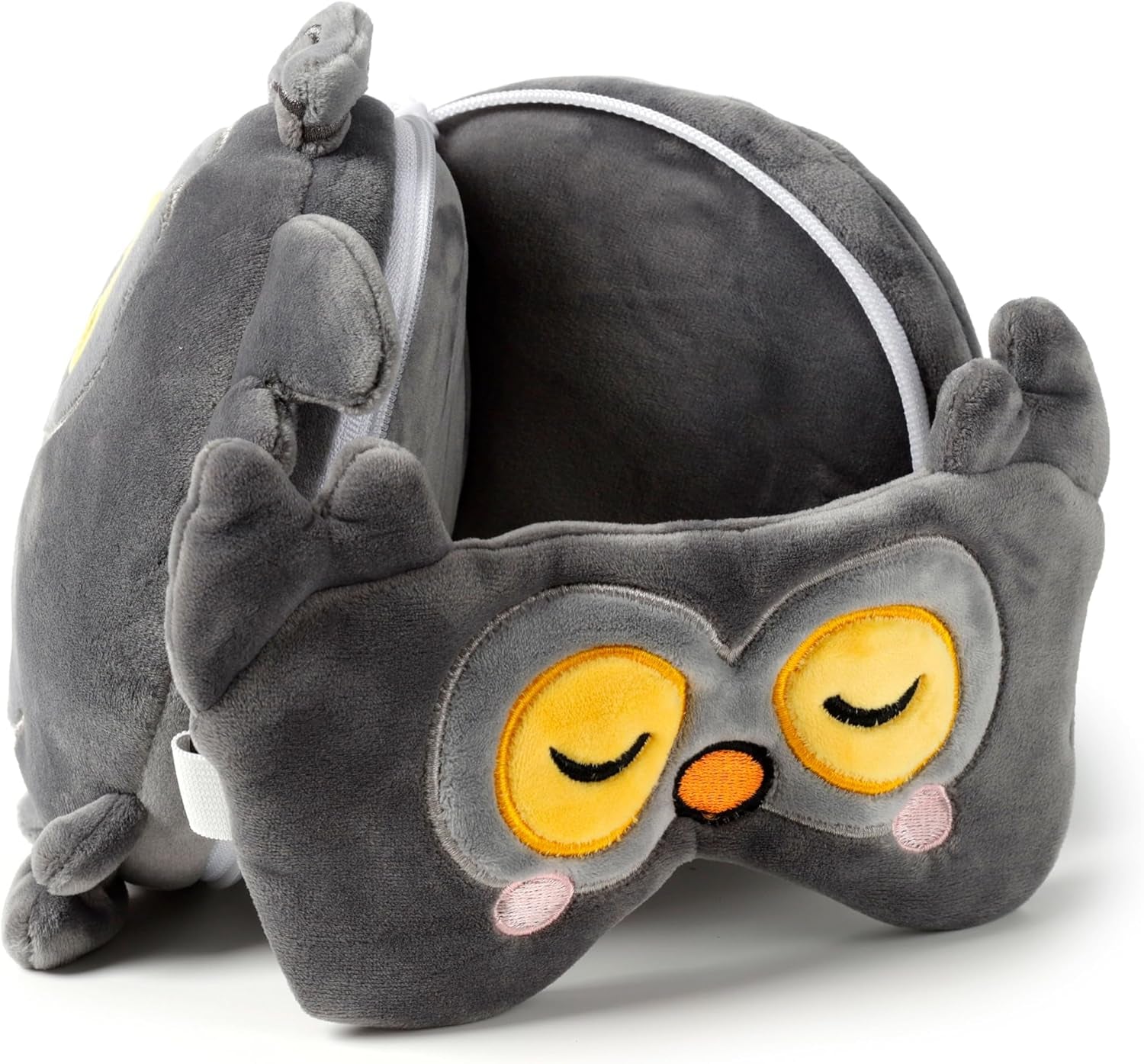 Relaxeazzz Almohada de Viaje Máscara - Búho Winston - Cute Animals Naty Shop Almohadas de Viaje