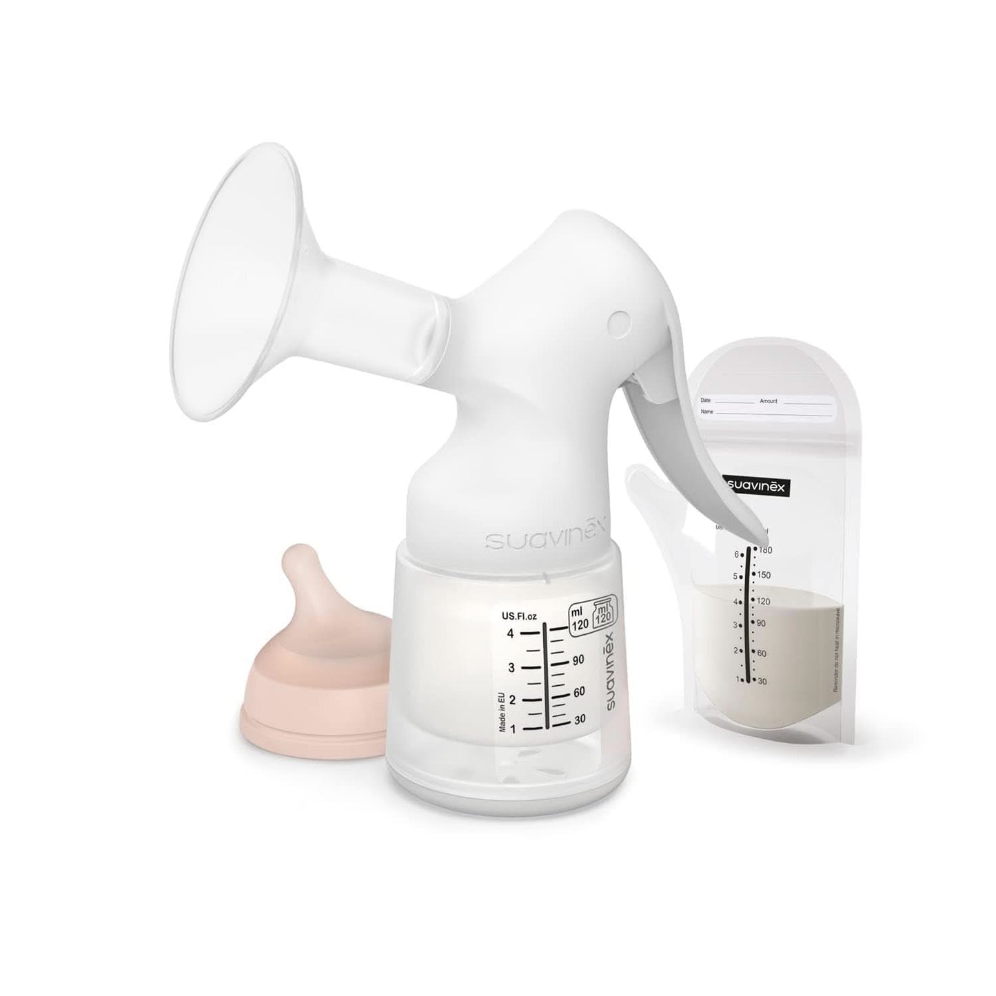 Suavinex, Sacaleches Materno, 120 ml, con flujo regulable Alimentación y Accesorios Lactancia Tienda Bebe Naty