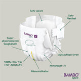 Pañales para bebés Bambo Nature, talla 4 (7-14 kg) - 48 piezas. Pañales Premium con protección mejorada contra fugas | Máxima comodidad y libertad para niños activos | Pañales testados dermatológicamente