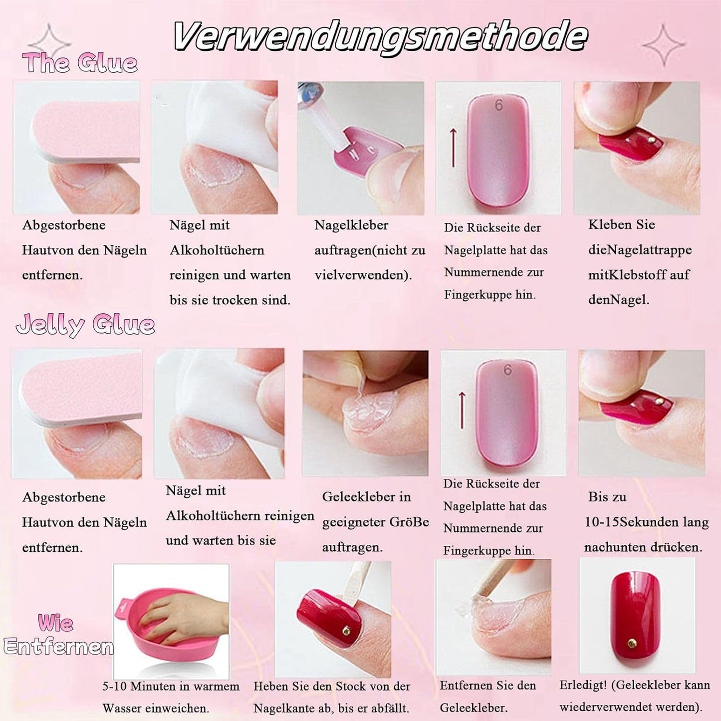 24 piezas de uñas postizas de Color sólido rosa, uñas postizas neutras autoadhesivas, gel suave cuadrado medio para mujeres, uñas postizas con brillo de cobertura completa DIY