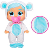 Cry Babies Loving Care Kristal Doll, Kristal Loving Care Baby Doll con 3 accesorios para jugar al doctor, cuidados de enfermería, llorar con lágrimas reales, juguete para bebé de 18 meses
