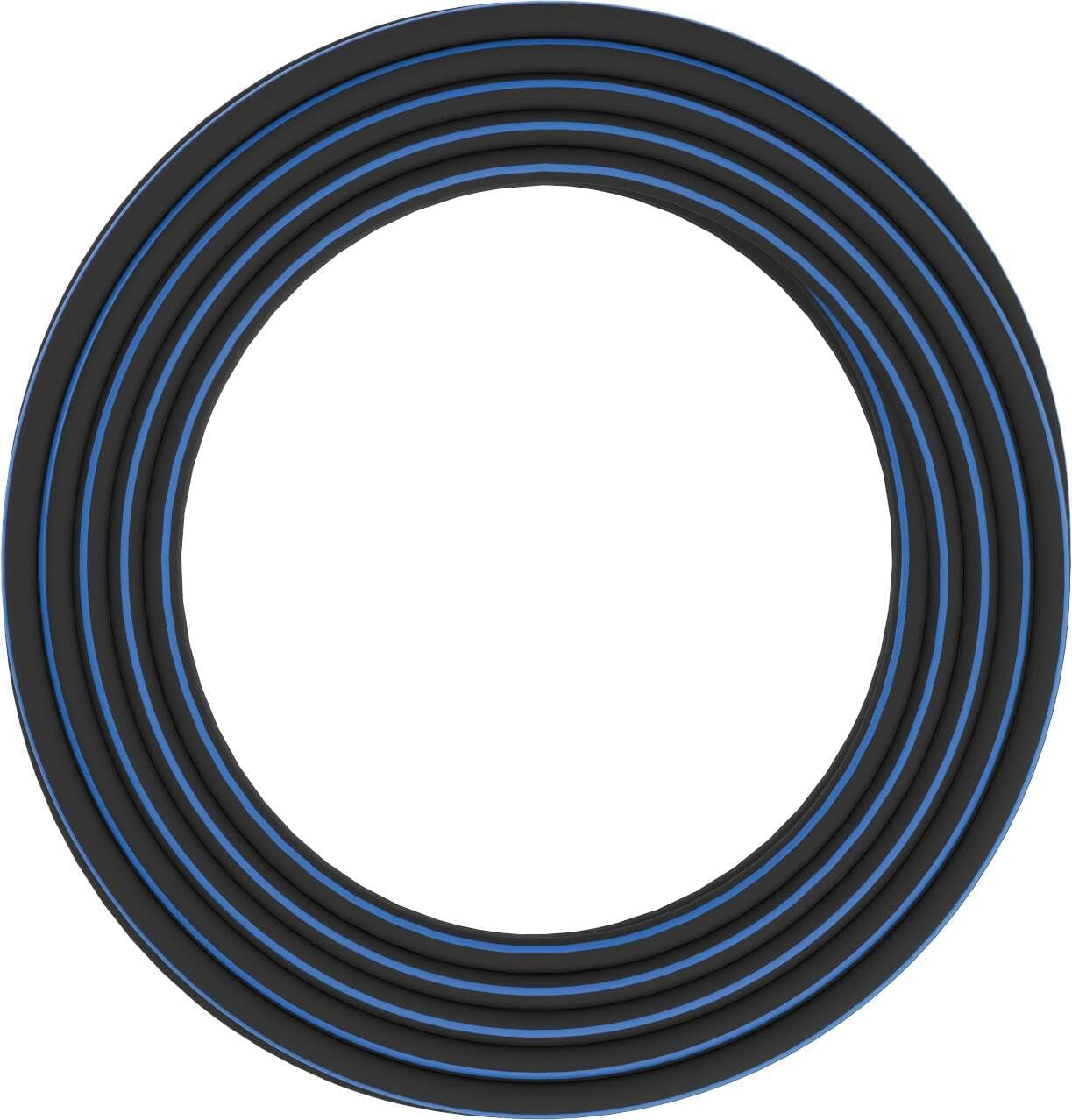 Fiskars Manguera de jardín S, Maciza, Manguera de agua para riego manual, 13 mm (1/2"), Longitud: 15 m, Conexión universal, Protección UV, Protección contra heladas, Resistente a la torsión, Azul, 1076049