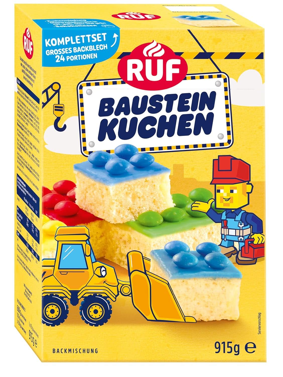 RUF Mix para tartas, varios colores Esmaltes y Decoración Naty Shop 915 gramos Tarta del Constructor