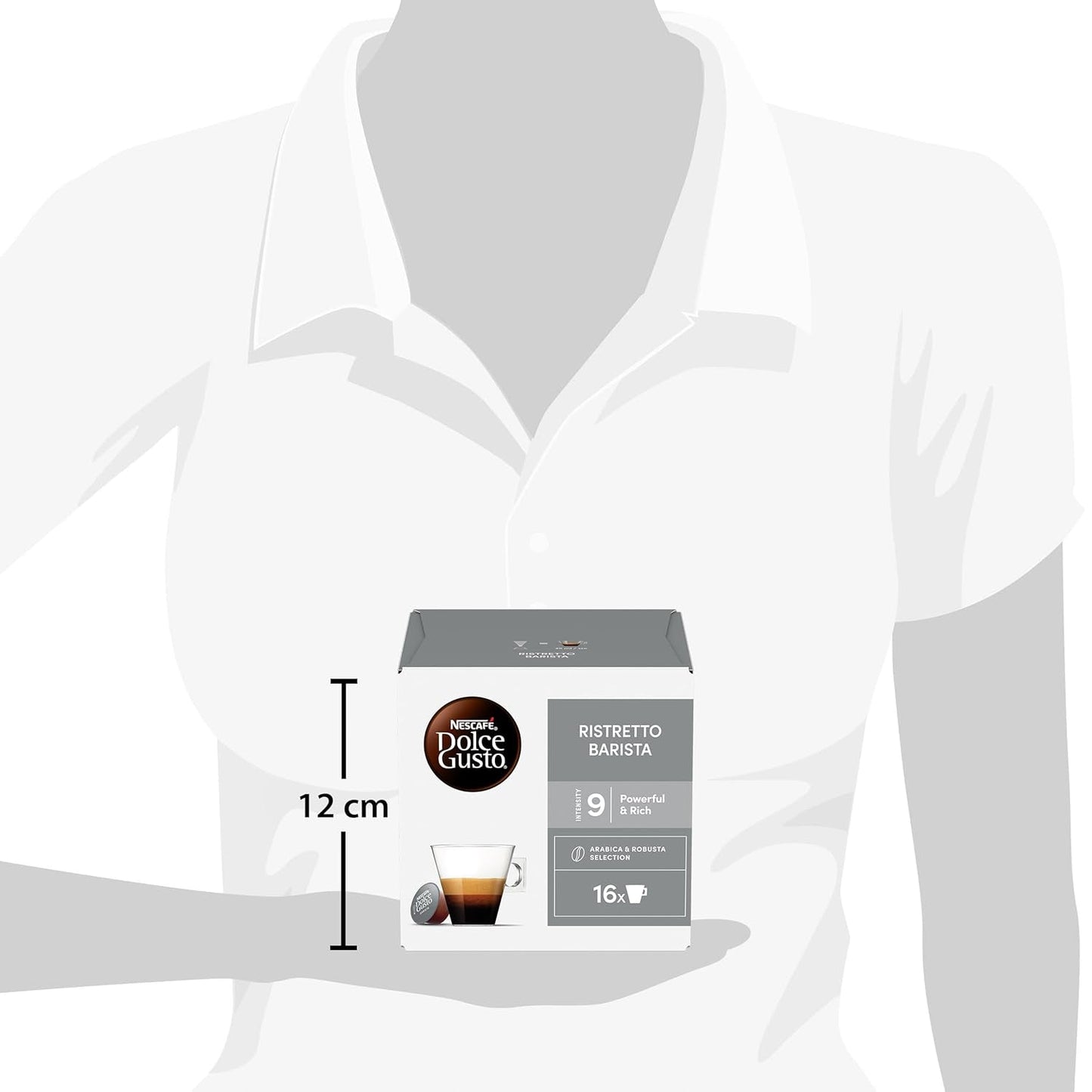 NESCAFÉ DOLCE GUSTO Ristretto Barista Kaffeekapseln Paquete de 3 (3 x 16 Kapseln)