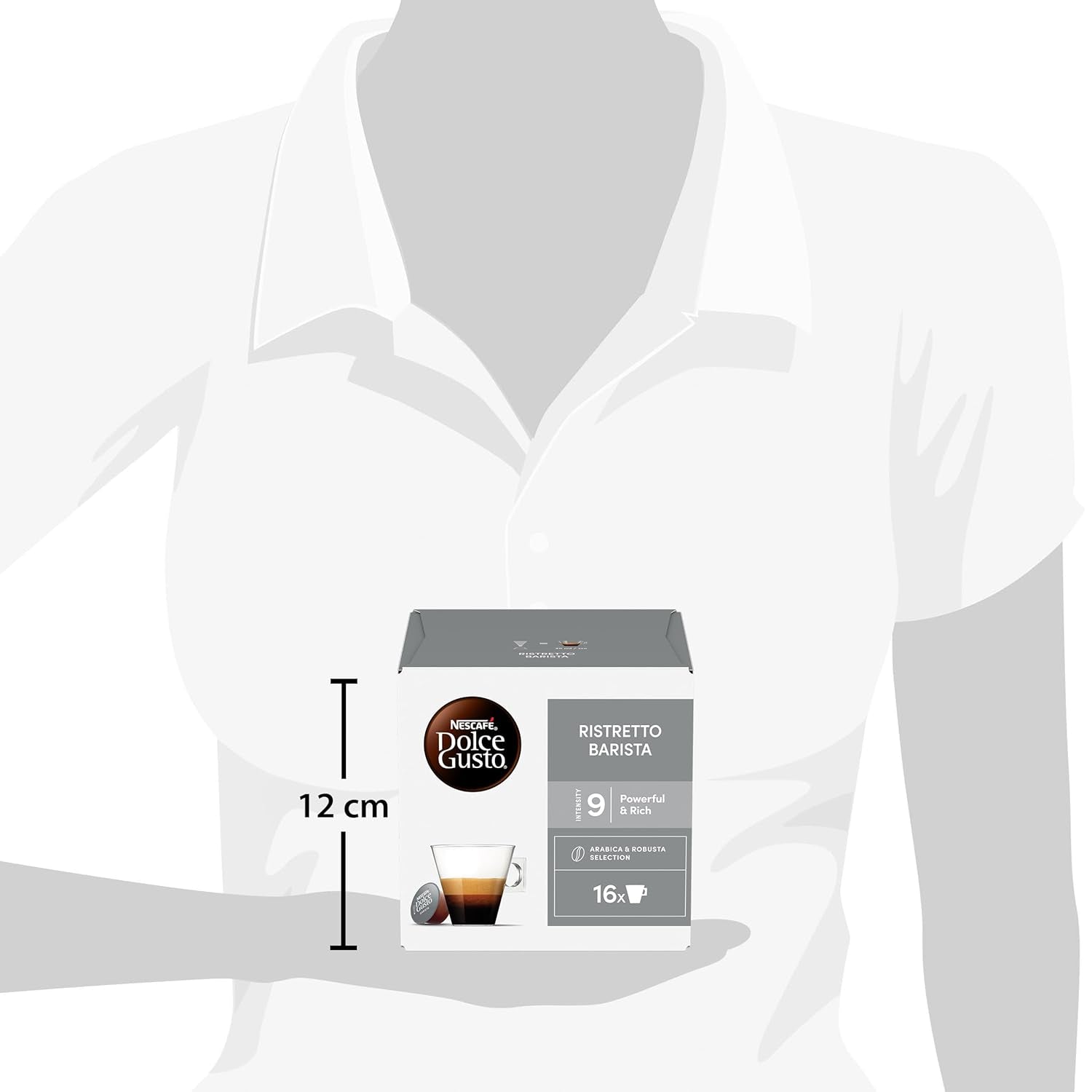 NESCAFÉ DOLCE GUSTO Ristretto Barista Kaffeekapseln Paquete de 3 (3 x 16 Kapseln)