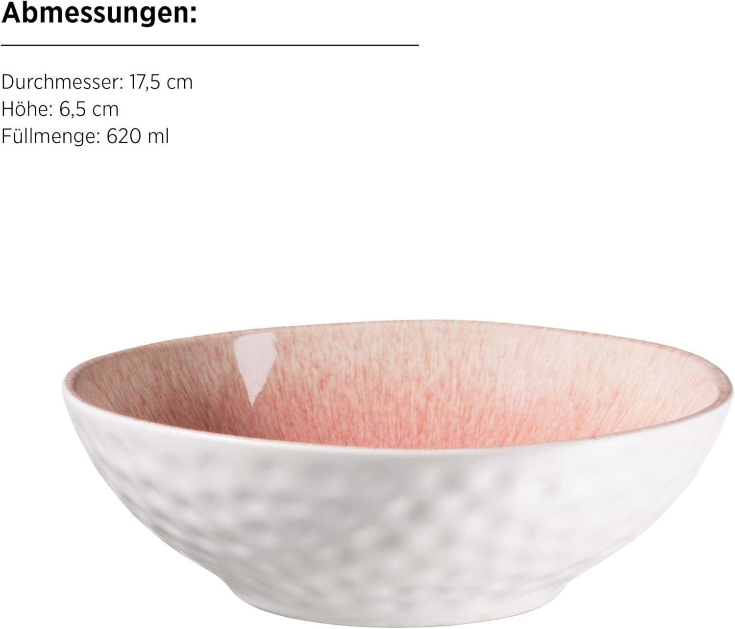 MÄSER 934111 Series Frozen, Geschirr Set aus Keramik für 4 Personen, 16-teiliges Kombiservice mit organischen Formen, in beere gesprenkeltes Service, Berry