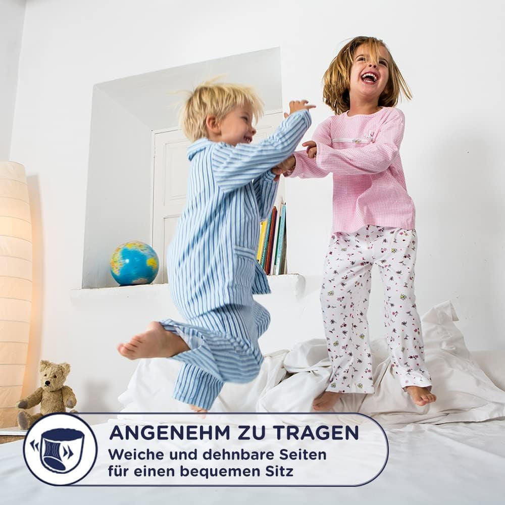 Huggies DryNites Pañales nocturnos súper absorbentes para niñas de 3 a 4 años (12 a 21 kg), paquete de bragas mensuales de 4 x 16 unidades (64 unidades en total)