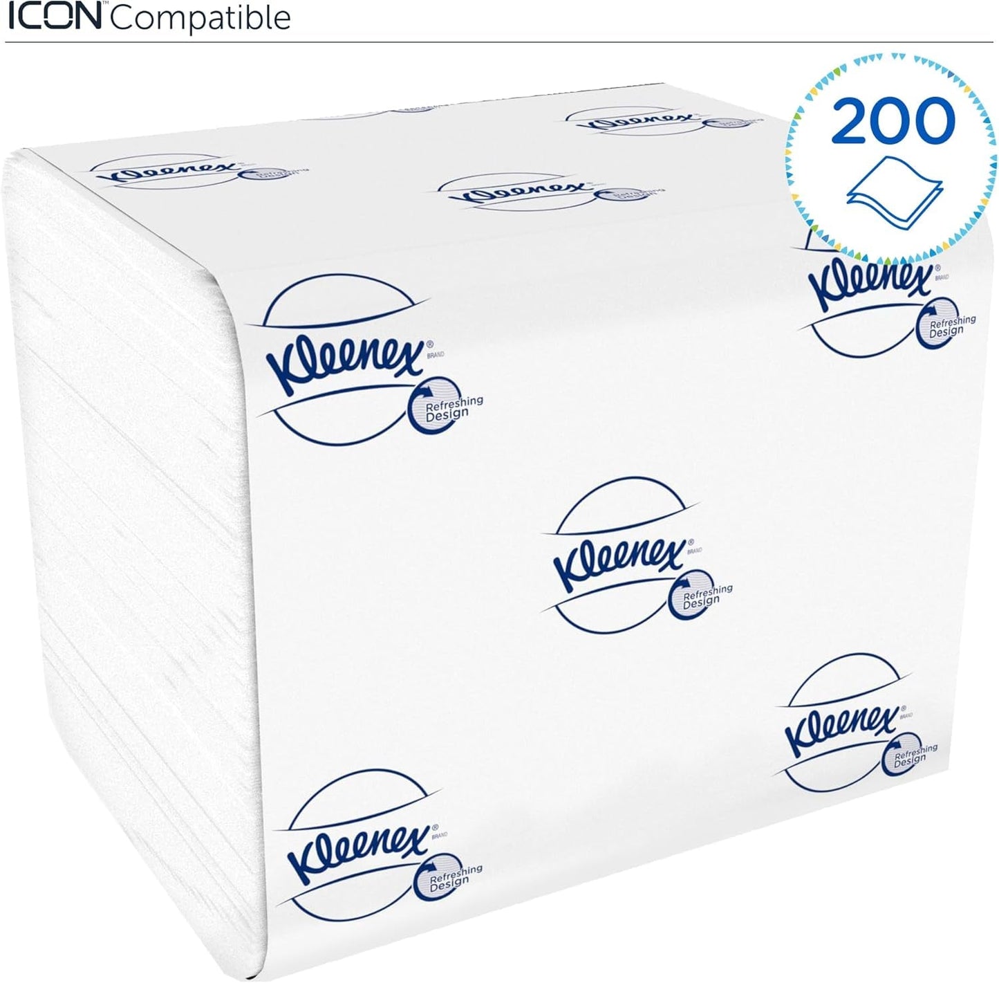 Kleenex 8408 papel higiénico de una sola hoja, papel higiénico de 2 capas en paquetes a granel, hecho de papel certificado Fsc, 36 paquetes x 200 hojas (7200 hojas)