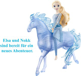 Mattel DISNEY Frozen Elsa y Nokk - Muñeca articulada de Elsa, majestuosa figura de agua de Nokk, inspirada en la segunda película, para niños de 3 años en adelante, HLW58