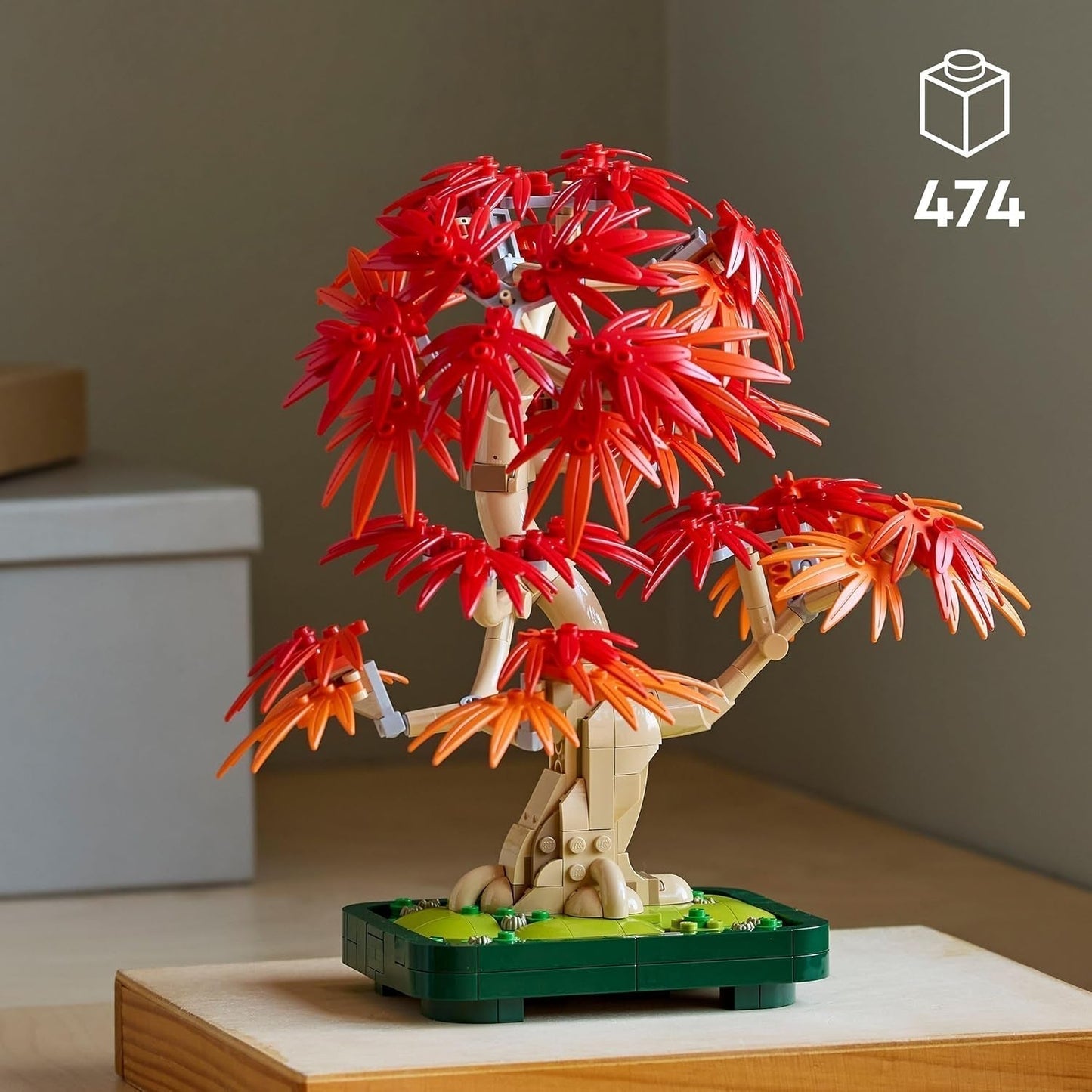 LEGO Botanicals Arce rojo japonés - Árbol bonsái - Kit de plantas artificiales con hojas rojas y naranjas, más cuenco - Decoración del hogar - Idea de regalo para adultos - 10348 Juegos de construcción Besuche den LEGO-Store