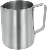 Taza de leche, acero inoxidable, plata, 6 x 6 x 7 cm