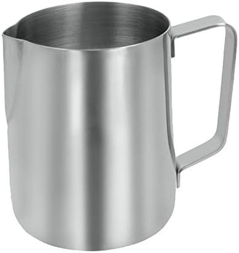 Taza de leche, acero inoxidable, plata, 6 x 6 x 7 cm