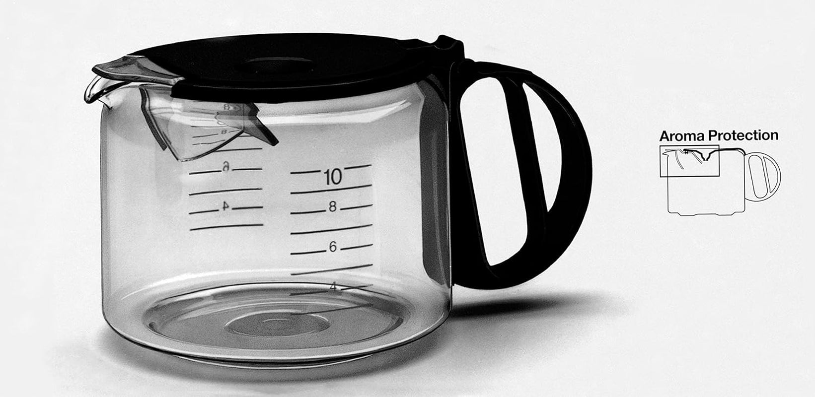 Cafetera espresso Braun KF 47 BK - Cafetera espresso con filtro y jarra de cristal para café filtrado clásico, café aromático gracias al sistema OptiBrew, sistema antigoteo, apagado automático, negra