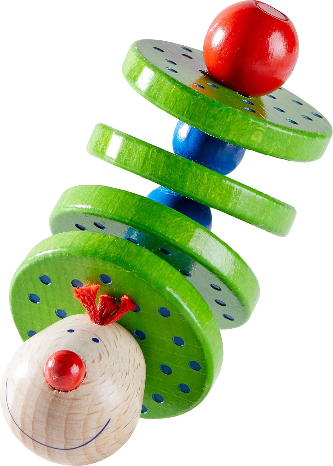 HABA 1068 - Juguete de agarre Flapsi, juguete alegre para bebés y niños pequeños, de madera a partir de 6 meses, juguete de motricidad con sonido de sonajero Juguetes para bebés Naty Shop Default Title
