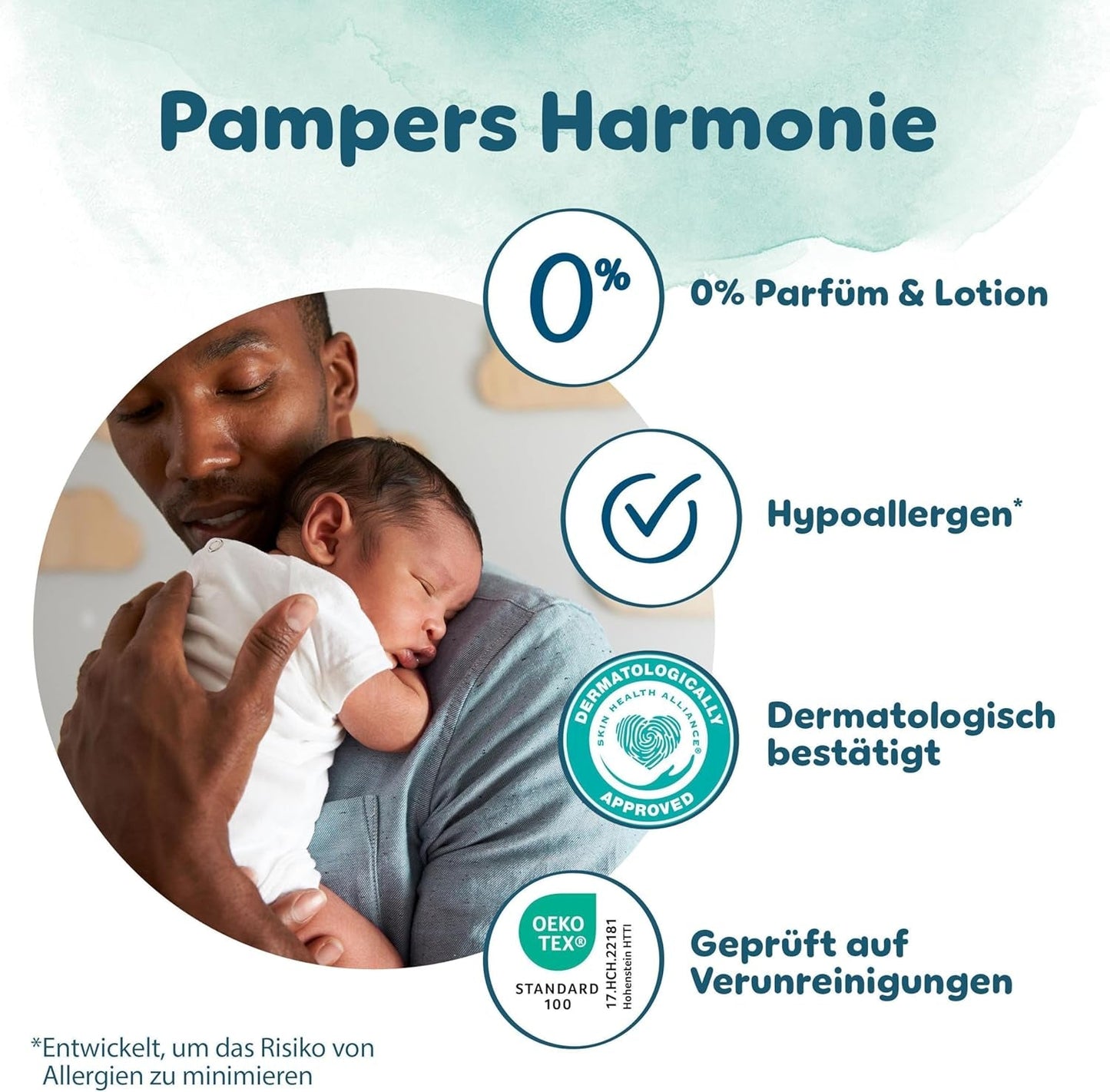 Pañales Pampers Harmony talla 4, 174 pañales, 9 kg-14 kg, protección suave para la piel con 100% protección Pampers