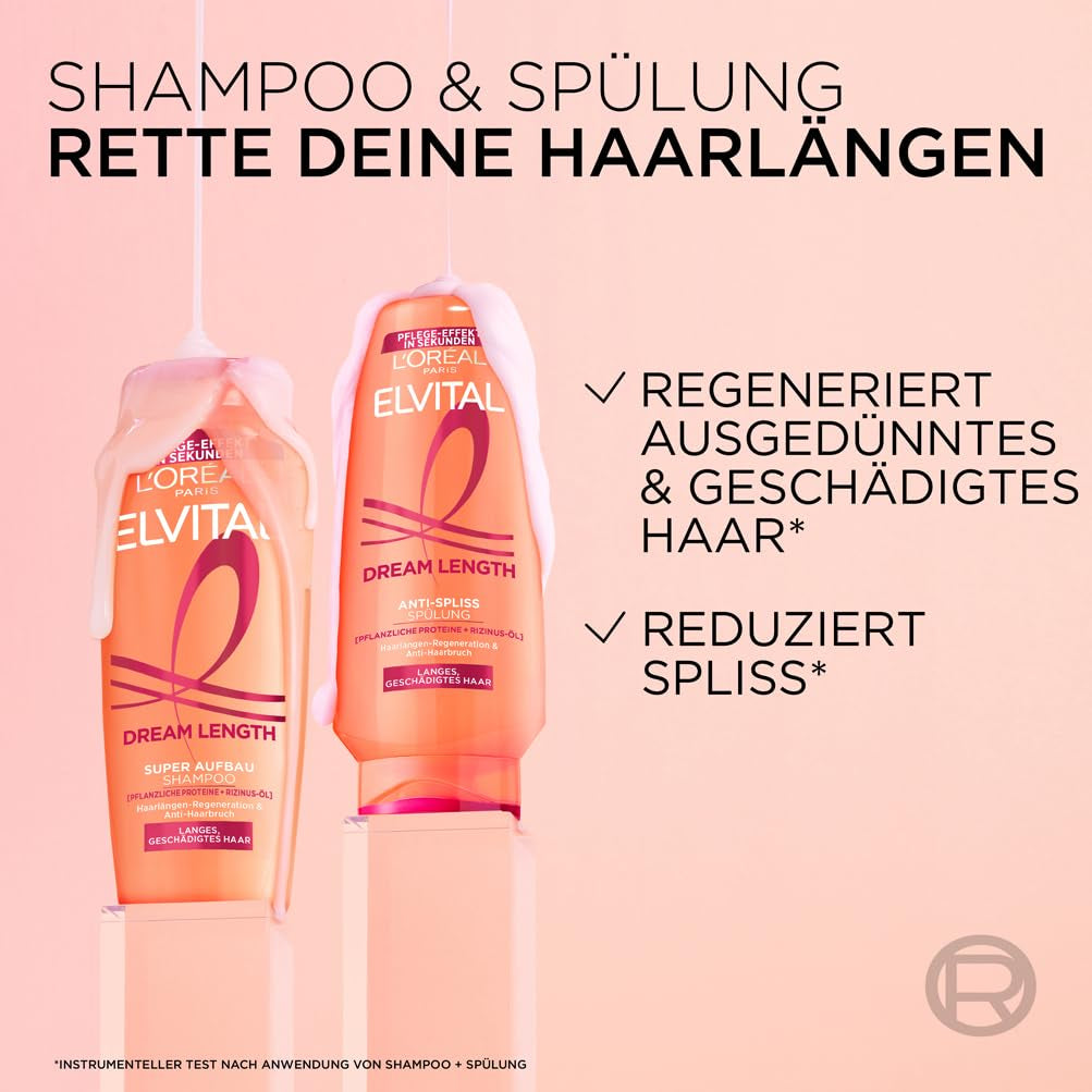 L'Oréal Paris Elvital Dream length Super Building Shampoo, para un cabello largo de ensueño L'Oréal Shower and Bath