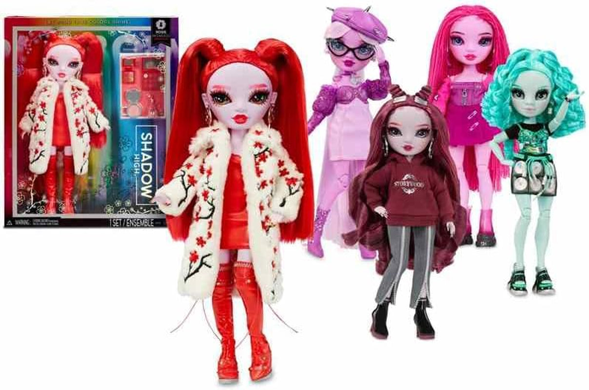 Rainbow High Shadow High Series 3 - Scarlett Rose - Muñeca de moda granate - Conjunto de moda y más de 10 accesorios de juego coloridos - Ideal para coleccionistas y niños de 4 a 12 años