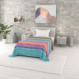 Colcha De Verano Estampada Fantasía, Relleno De Poliester, Pétalos, 260X270Cm Edredones y edredones Naty Shop Rainbow 170X270Cm