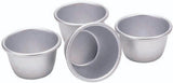 Kitchencraft Mini moldes para pudín de aluminio anodizado, 7,5 cm, juego de 4 moldes y bandejas para hornear plateados Naty Shop