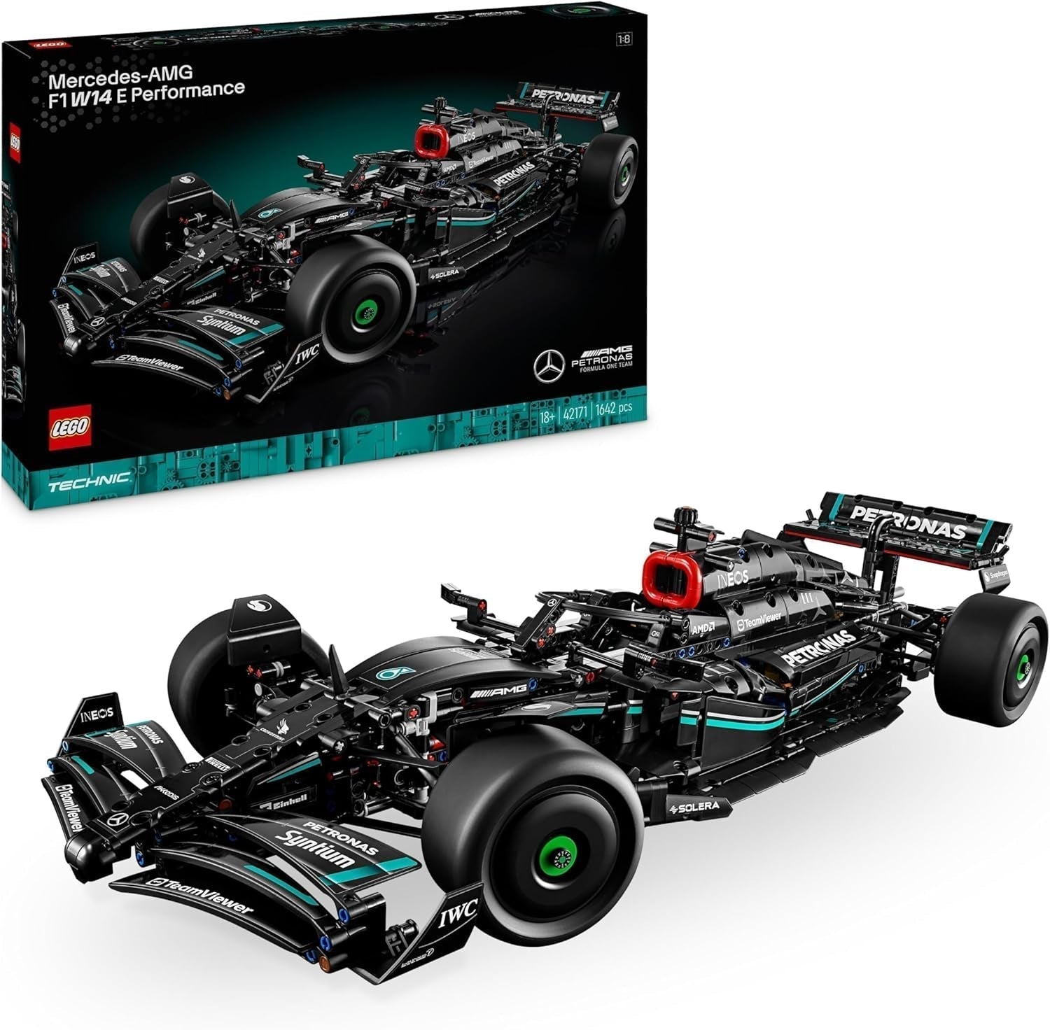 LEGO Technic Mercedes-Amg F1 W14 E Set de Rendimiento para Adultos, Coche de Carreras a Escala, Coleccionables para el Hogar o la Oficina, Regalos de Fórmula 1 para Hombres, Mujeres 42171 Kits de Construcción Besuche den LEGO-Store Autoturism