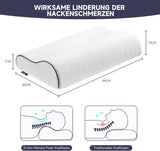 Z-Hom Almohada Cervical, Almohada Viscoelástica, Almohada para Dormir De Lado, Almohada Ergonómica, Almohada Antirronquidos, Almohada Ortopédica para Dormir, Funda Extraíble (49 X 30 X 7/10 Cm) Almohadas Ortopédicas Cervicales Naty Shop
