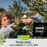 ORIGEENS YERBA MATE BIO CON MENTA Y LIMÓN 200 G - Frescura I Yerba Mate Bio Sin Tostar, hojas, sin tallos y sin polvo