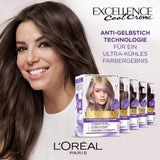 L'Oréal Paris Tinte permanente para el cabello con resultado de color ultrafrío, cobertura 100% de las canas, set con colorante, champú y crema de cuidado, Excellence Cool Creme, N° 7.11 Rubio medio ultrafrío (Blond) Tinte para el cabello Naty Shop