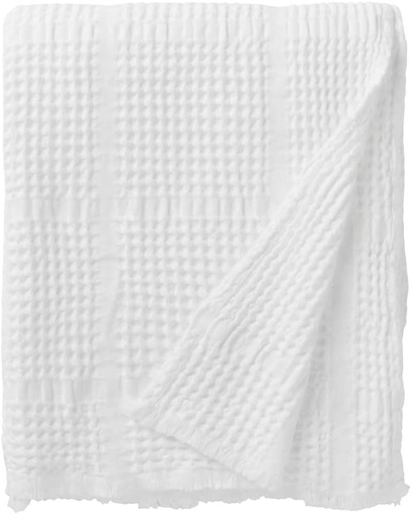 Manta jacquard monocolor, algodón, Yogi, 130 X 170 cm Edredones y colchas Naty Shop Título predeterminado